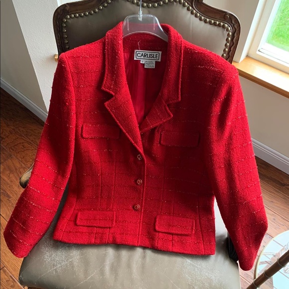 Carlisle Jackets & Blazers - Gorgeous Vintage Carlisle Red Jacket